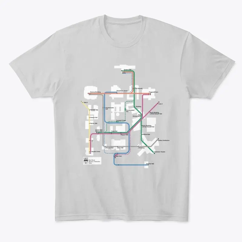 Metro Campus Map T-Shirt