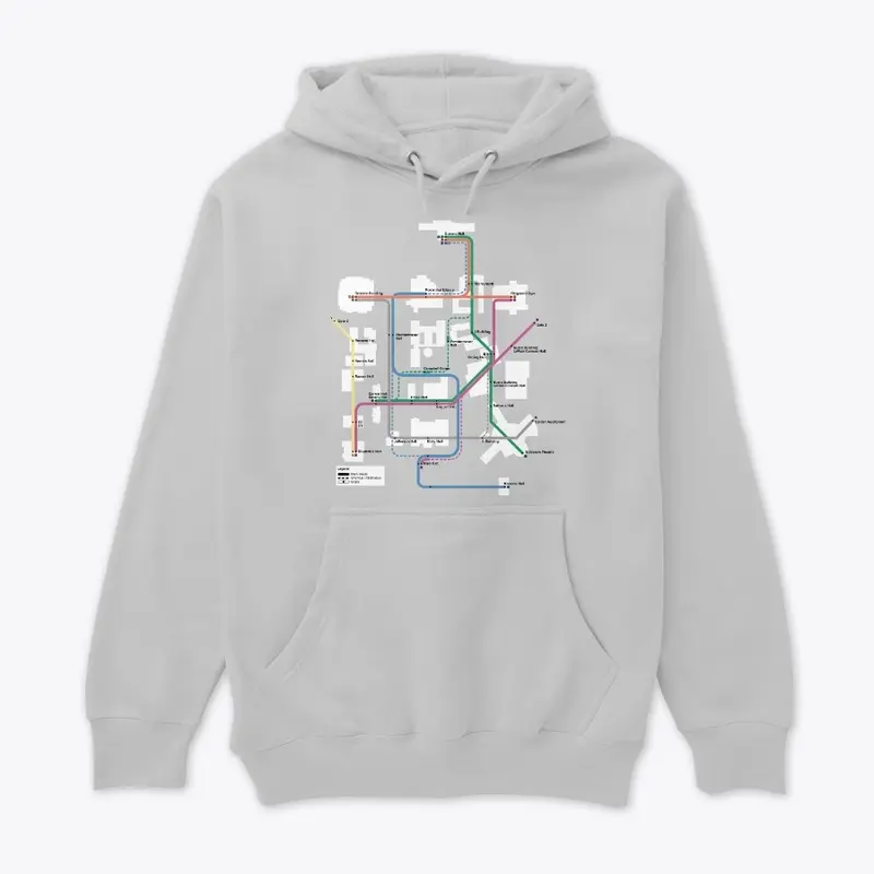 Metro Campus Map Premium Hoodie